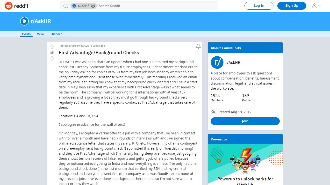 First Advantage/Background Checks : AskHR - reddit